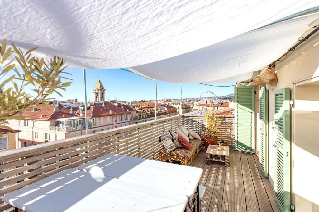 #9 Opera'S Duplex Panoramic Sea View Terrace & Ac 1Min To Beach Nice Buitenkant foto