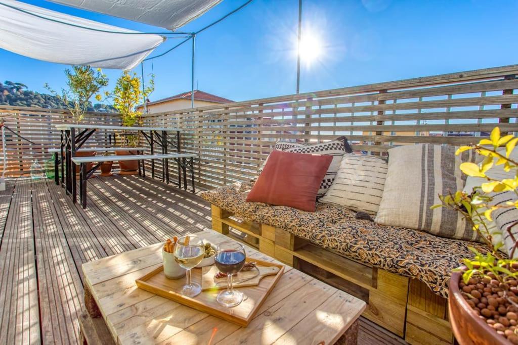 #9 Opera'S Duplex Panoramic Sea View Terrace & Ac 1Min To Beach Nice Buitenkant foto